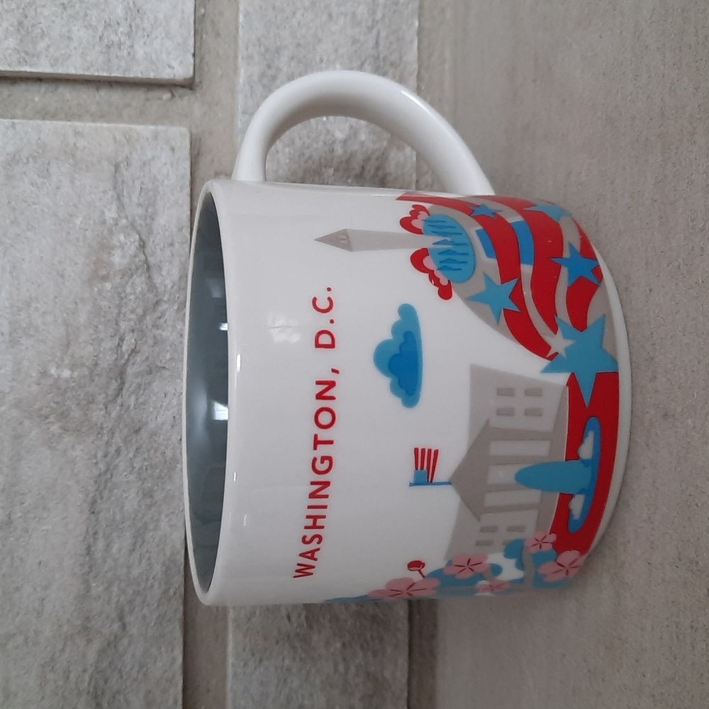 2013 Starbucks You Are Here Collection Washington DC 14 oz Ceramic Coffee Mug